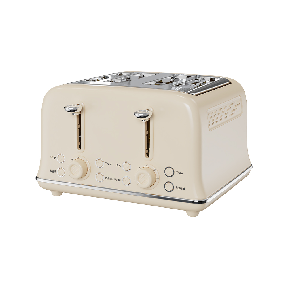 VS-2329 Stainless steel 4-piece electric toaster