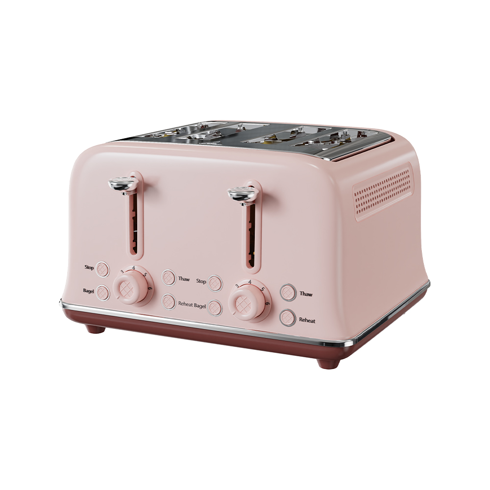 VS-2329 Stainless steel 4-piece electric toaster