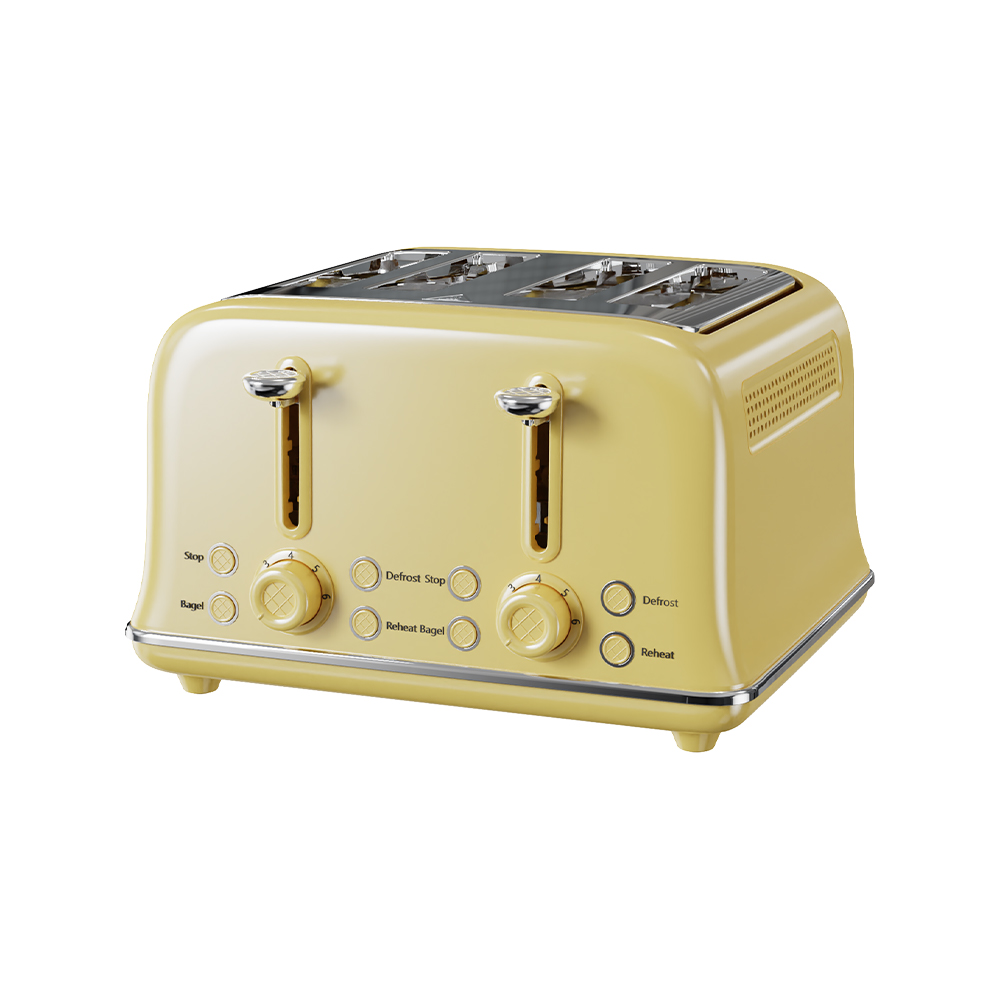VS-2329 Stainless steel 4-piece electric toaster