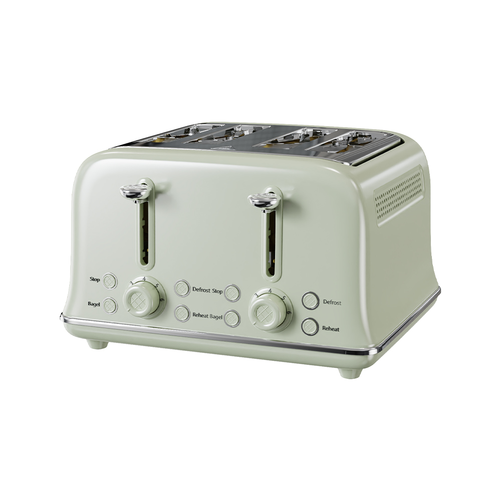 VS-2329 Stainless steel 4-piece electric toaster