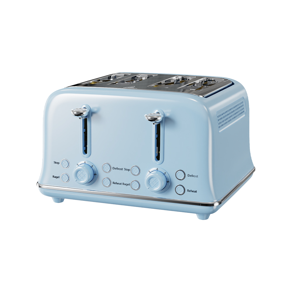 VS-2329 Stainless steel 4-piece electric toaster