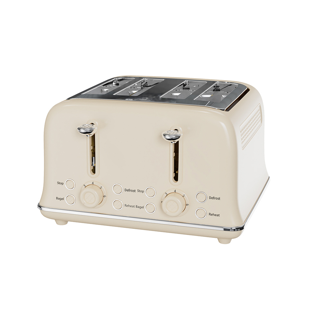 VS-2329 Stainless steel 4-piece electric toaster